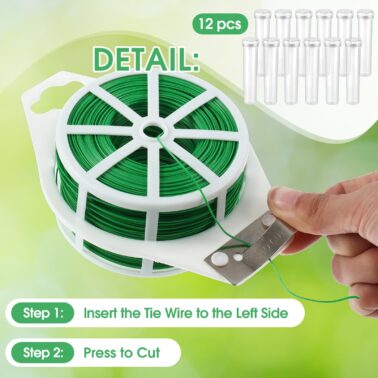WILLBOND 121 Pcs Floral Arrangement Tool Kit, Rose Thorn Remover Pruner Trimmer Gloves 22_26 Gauge P
